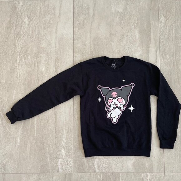 Sanrio Hello Kitty Kuromi Heart Eyes Sweatshirt Adult XL Crewneck Long Sleeve - Picture 9 of 11